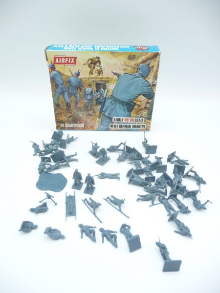 Airfix 1:72 WW 1, German Infantry S26 - orig. packaging, old box, figures loose but complete