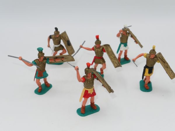 Timpo Toys Romans on foot - complete set, shield loops ok