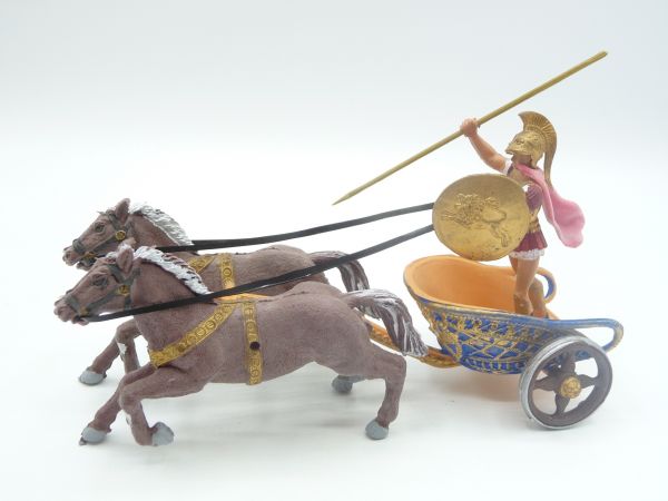 Aohna Two horses carriage with Greek soldiers - great piece, see photos
