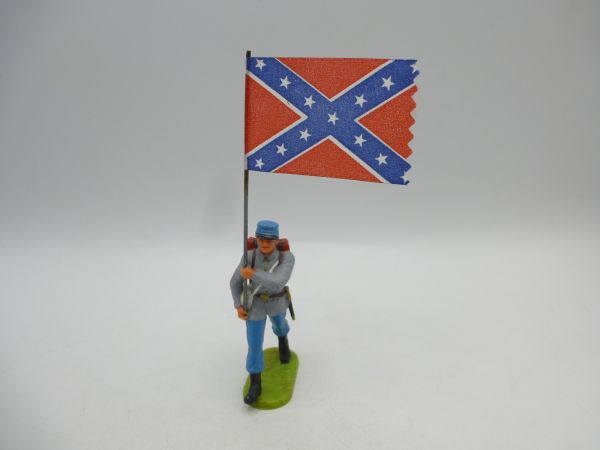 Elastolin 7 cm Southern States: Flag bearer marching, No. 9184