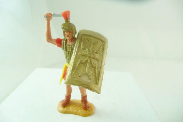 Timpo Toys Römer stehend (rot) mit Schwert von oben schlagend