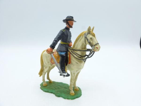 Elastolin 7 cm US-Bürgerkrieg Nordstaaten, Offizier zu Pferd, Nr. 9175