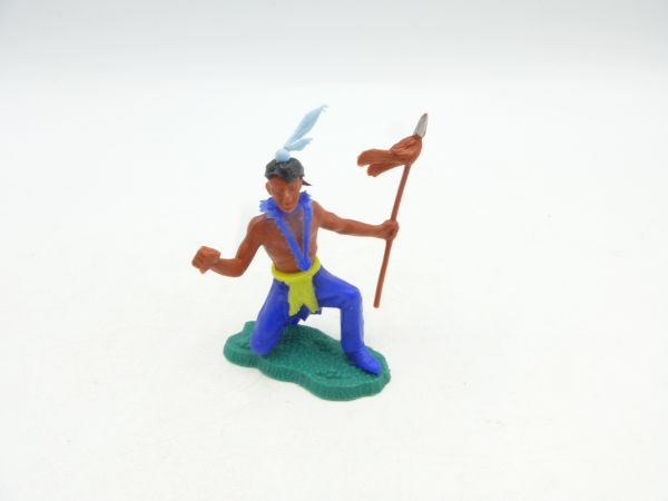 Lone Star Indian kneeling with spear