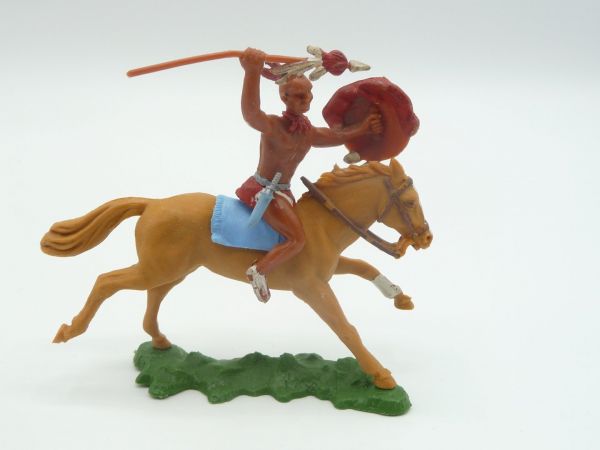 Britains Swoppets Iroquois riding, throwing spear