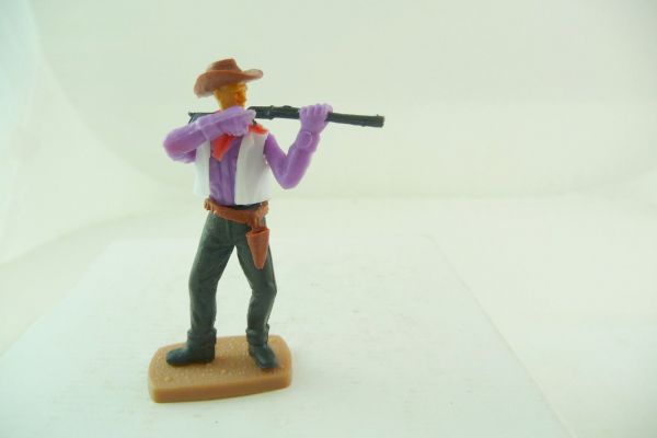 Plasty Cowboy stehend schießend (loses Gewehr)