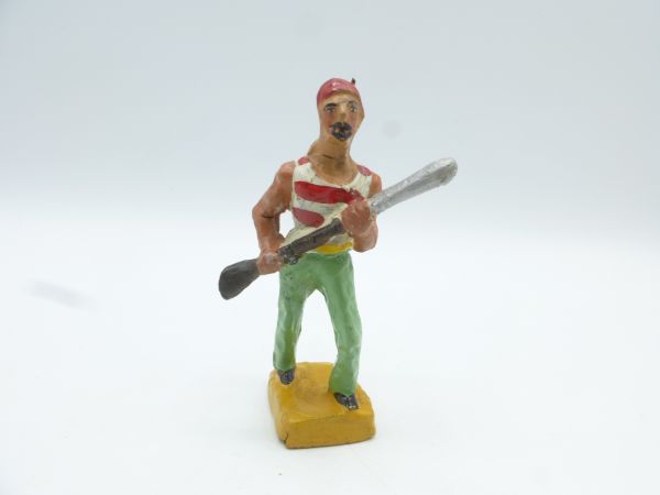 KABELICO BELGIUM Pirate with musket in front of his body, white/red shirt
