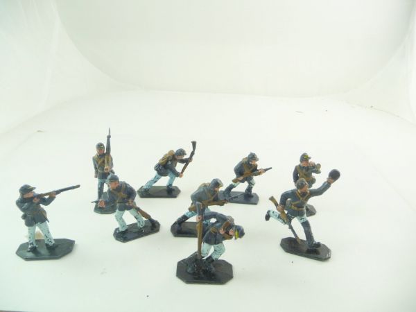 Lone Star Set of Union Army soldiers (9 figures) in different positions