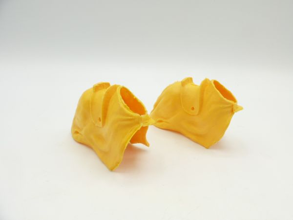 Timpo Toys 2 knight's saddle blankets (original), egg yolk yellow