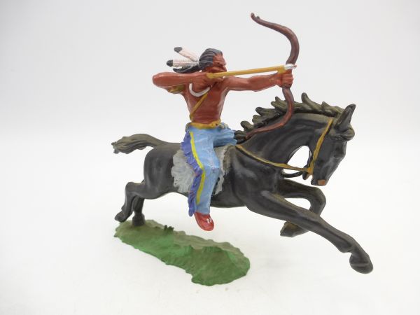 Elastolin 7 cm Indian on horseback, bow in front, No. 6848