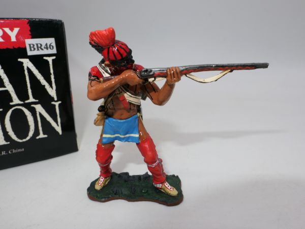 King & Country Am. Rev. 1776: Indian firing rifle, BR 46 - orig. packaging