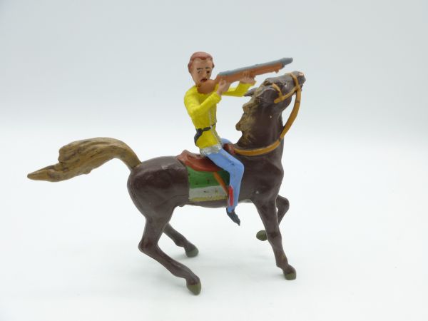 Merten Cowboy riding, firing to the side, without hat - rare