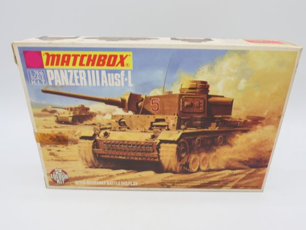 Matchbox 1:76 Panzer III Ausf. L, No. PK-74 - orig. packaging, on cast