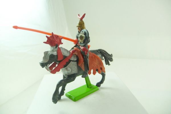Britains Deetail Knight riding with lance, black
