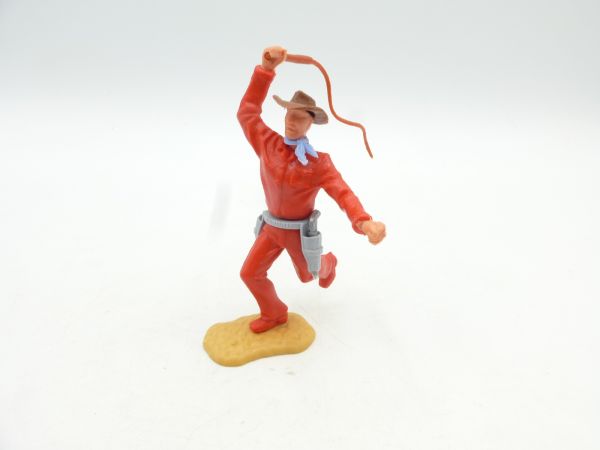 Timpo Toys Cowboy 2nd version running with whip - great combination