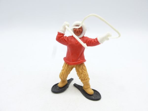 Timpo Toys Eskimo red with harpoon - beautiful ochre lower part