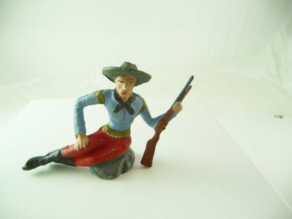 Merten 6,5 cm Cowboy lying at side with rifle - rare position