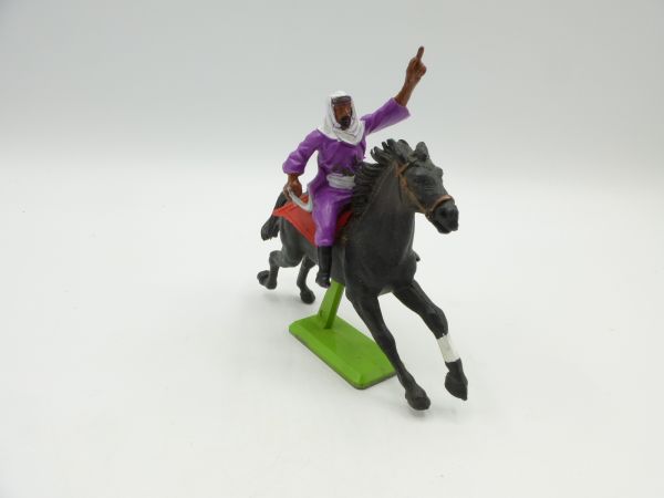 Britains Deetail Arab riding with sabre, hand raised