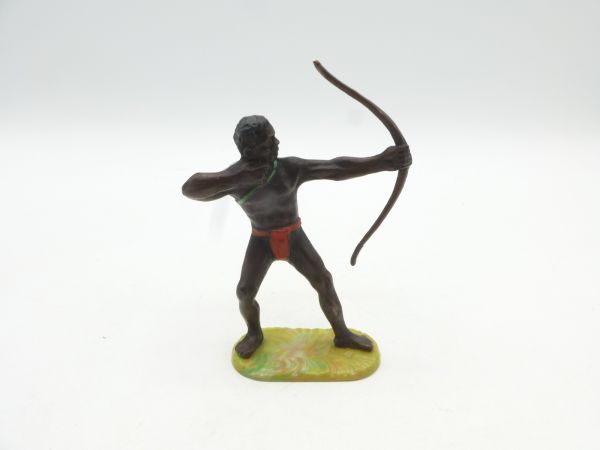 Elastolin 7 cm Afrikaner stehend mit Bogen, Nr. 8208 - frühe Figur
