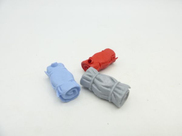 Timpo Toys 3 gerollte Decken für Hundeschlitten (3 verschiedene Farben)