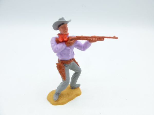 Timpo Toys Cowboy 2. Version stehend schießend - seltenes Unterteil