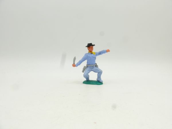 Timpo Toys Cowboy 3rd version, crouching with knife
