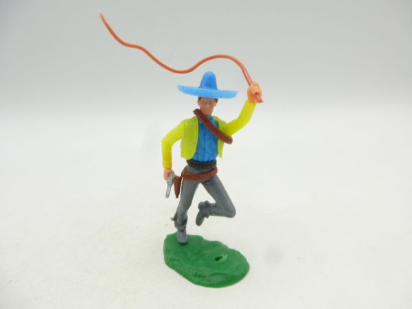 Elastolin 5,4 cm Mexican standing with whip + pistol (2 weapons)