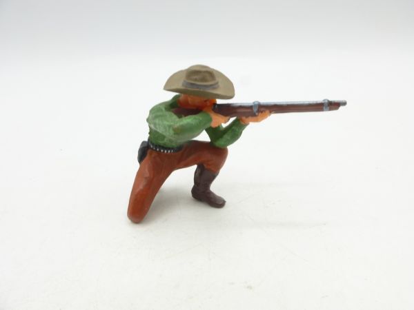Elastolin 7 cm Cowboy kneeling shooting, No. 6964