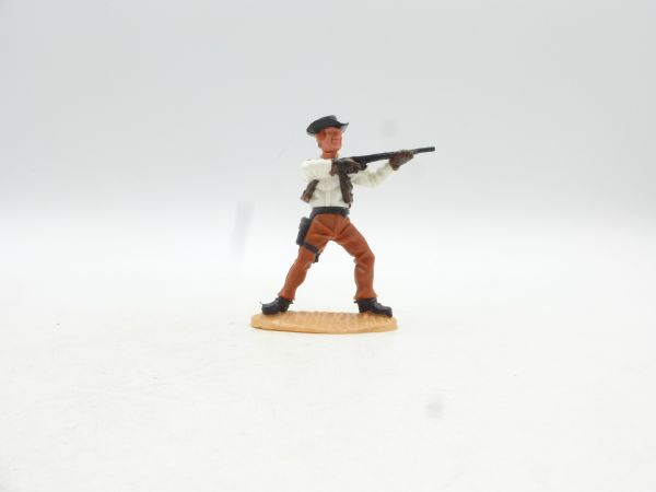 Timpo Toys Cowboy 4. Version stehend schießend, braune Hose