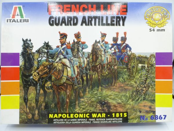 Italeri 1:32 Bulk box Frenchline Guard Artillery, Nap. Wars 1815
