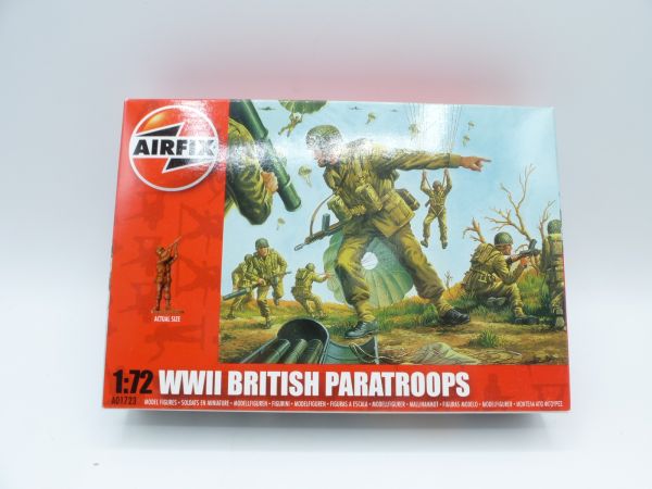 Airfix 1:72 WW II British Paratroops, No. A01723 - orig. packaging, Red Box, sealed