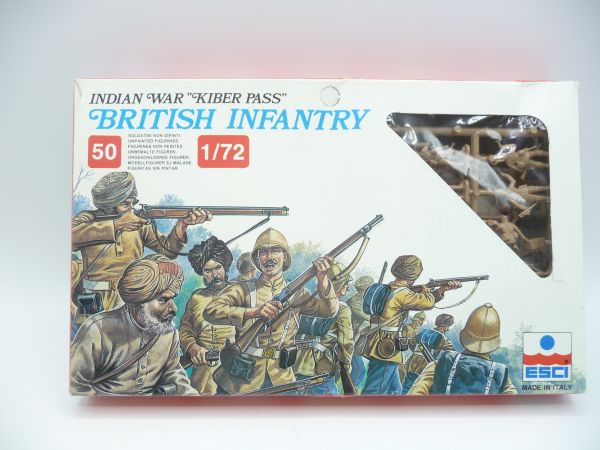 Esci 1:72 British Infantry, Kiber Pass, No. 232 - orig. packaging, parts/figures on cast