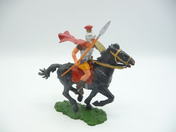 Elastolin 7 cm Römischer Reiter mit Umhang, Nr. 8457 - schöne Bemalung, s. Fotos