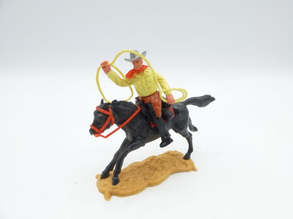 Timpo Toys Cowboy 2nd version riding with lasso