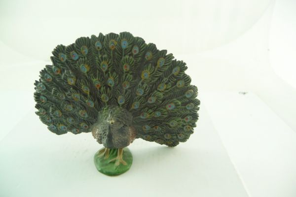 Elastolin Peacock spreading its tail - very good condition