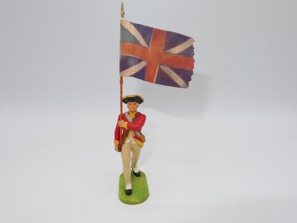 Preiser 7 cm British Grenadiers: Flag bearer marching, No. 9136