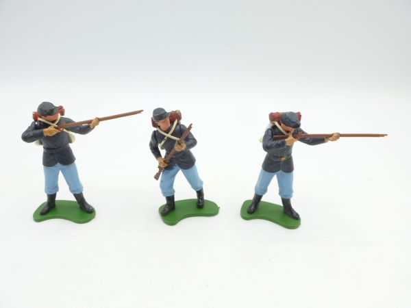 Britains Swoppets Beautiful set of 3 Union Army soldiers, standing