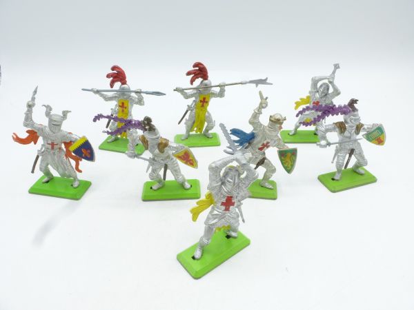 Britains Deetail Set of knights on foot (8 figures)