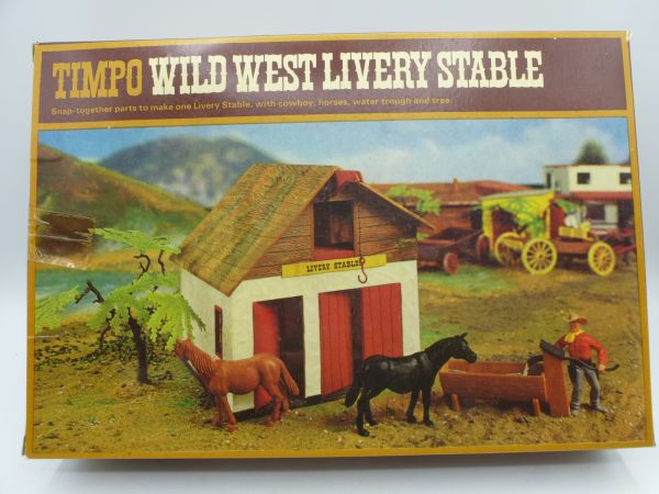 Timpo Toys Wild West Livery Stable, Ref. No. 252 - orig. packaging, complete