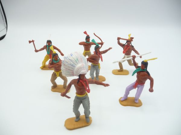 Timpo Toys Set of Indians 2nd version (7 figures)