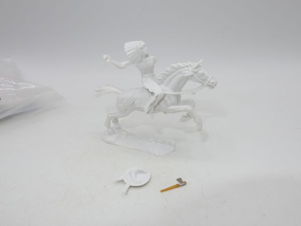 Elastolin 4 cm (blank) Indian on horseback with tomahawk, No. 6844