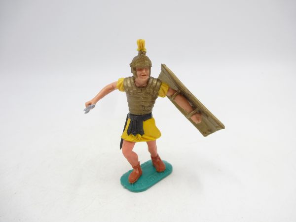 Timpo Toys Römer stehend, gelb mit Kurzschwert