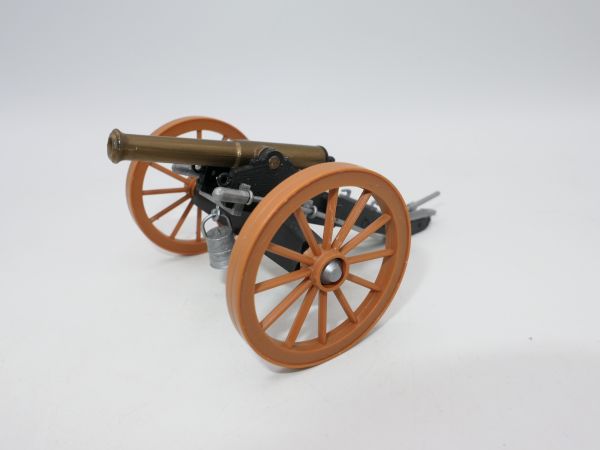 Timpo Toys Bürgerkriegskanone, braune Räder