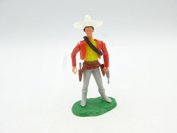 Elastolin 5,4 cm Mexican standing with pistol (+ pistol in belt)