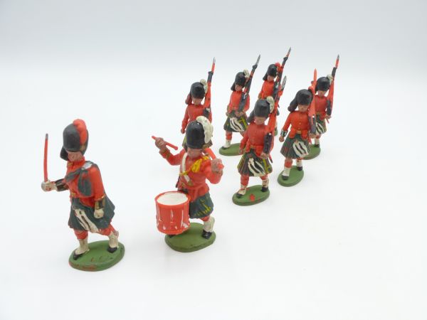 Britains Swoppets Schöne Gruppe Gordan Highlanders, 8 Figuren
