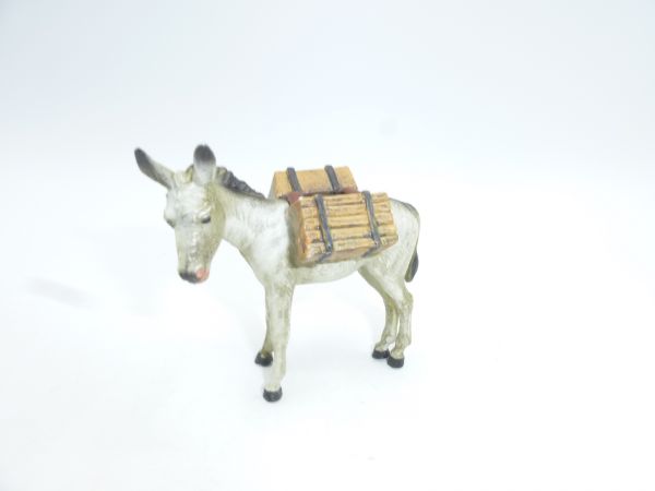 Elastolin Compound Donkey with ammunition box