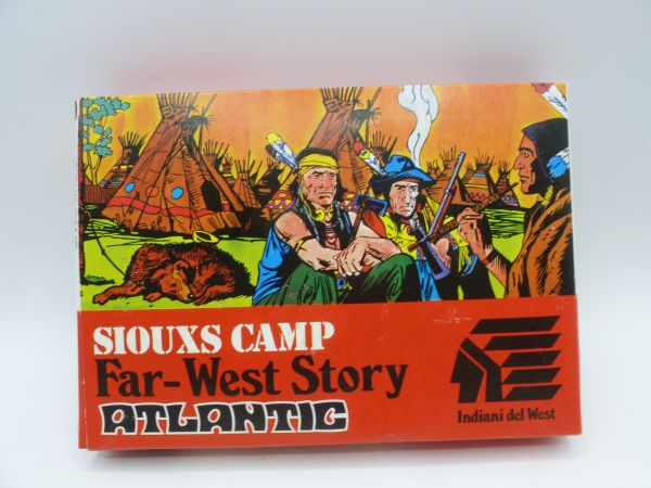 Atlantic 1:72 Far West Story "Sioux Camp", Nr. 1112 - OVP, komplett