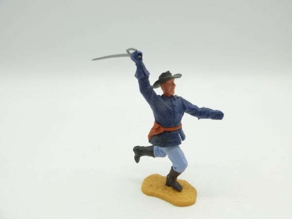Timpo Toys Union Army soldier 2nd version, officer running, lunging with sabre from above
