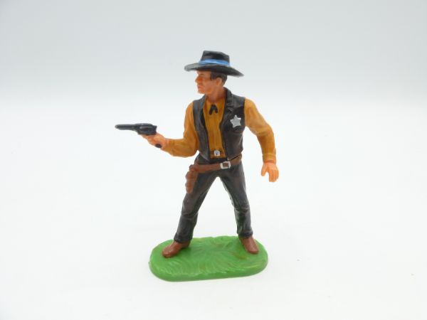 Elastolin 7 cm Sheriff with pistol, No. 6985 - very good condition, nice figure