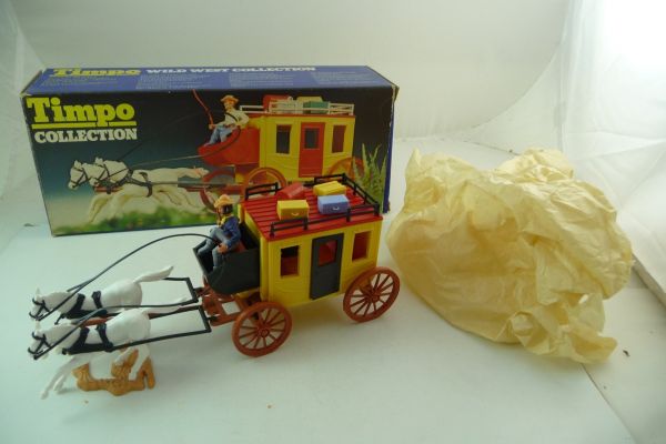 Timpo Toys Wild West Series, Postkutsche mit Kutsche der 3. Version, Nr. 270
