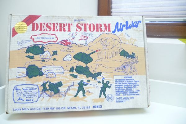 Marx Playset Desert Storm, Limited Edition - parts partly still on cast